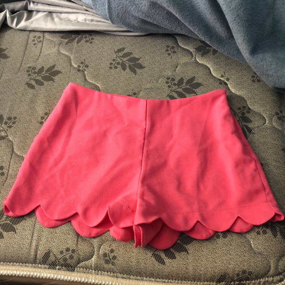 Scalloped shorts